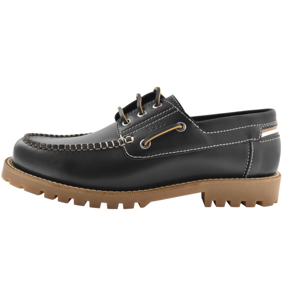 Boss Tirian Boat Shoe Black male 7 41